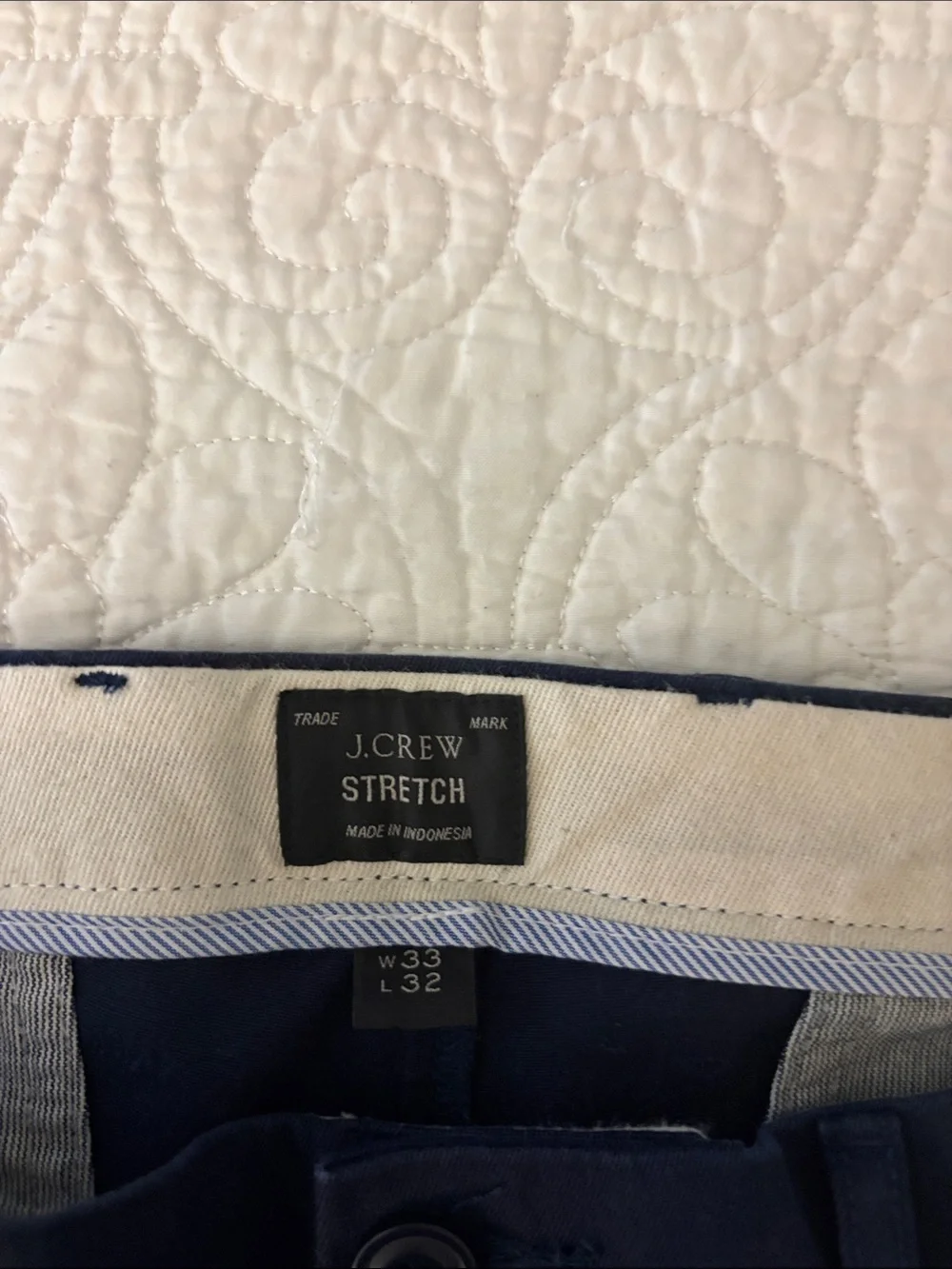 J. Crew Men’s Dark Navy Chinos